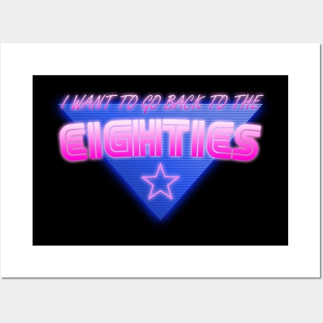 I Want To Go Back To The Eighties Wall Art by MalcolmDesigns